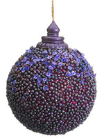 5.5" Glittered Ball Ornament  Purple (pack of 12)