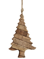 9.5" Tree Ornament  Brown (pack of 3)
