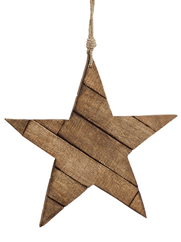 7.75" Star Ornament  Brown (pack of 6)