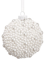 4.5" Pearl Round Disc Ornament Pearl (pack of 24)