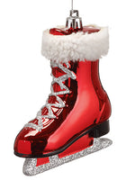 4.25" Ice Skate Ornament  Red (pack of 48)