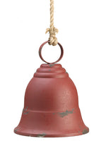 8.6" Metal Bell Ornament  Antique Red (pack of 2)