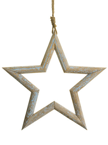 16" Star Ornament  Antique Blue (pack of 12)