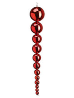 32" Ball Drop Ornament  Red (pack of 4)