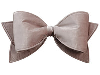 8"Wx20"L Velvet Bow Ornament  Taupe (pack of 1)