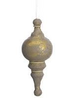 9" Finial Ornament  Antique Gold (pack of 12)