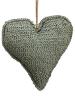 7.5" Heart Ornament  Olive Green (pack of 20)