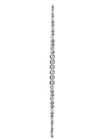 16" Bead Icicle Ornament  Irridescent Silver (pack of 24)