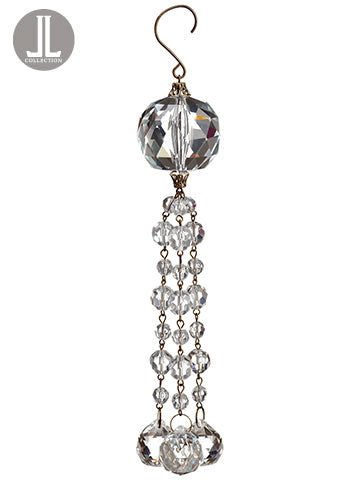 7" Crystal Drop Ornament   (pack of 12)