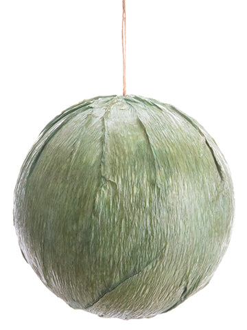 6" Ball Ornament  Green (pack of 8)