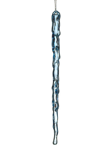 7" Icicle Ornament  Blue (pack of 24)