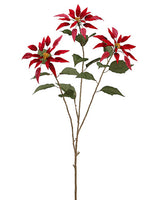 48" Exotic Poinsettia Spray  Red (pack of 6)