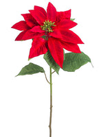 30" Poinsettia Spray  Red (pack of 12)