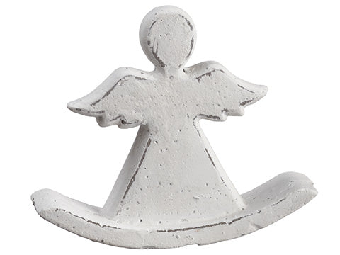 5" Cement Angel Table Top  White (pack of 8)