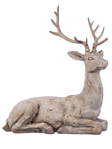 32.5" Reindeer  Antique White (pack of 1)