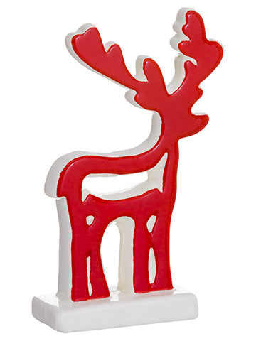 6.1" Reindeer  Red White (pack of 18)