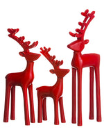 9"-12.5" Reindeer (3 ea/set)  Red (pack of 1)