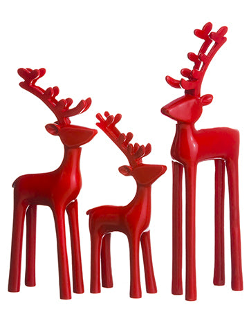 9"-12.5" Reindeer (3 ea/set)  Red (pack of 1)