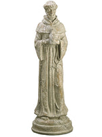 34" Polyresin Saint Francis of Assisi Antique Brown (pack of 1)