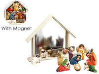 12" Magnet Nativity Set  Beige Gold (pack of 1)