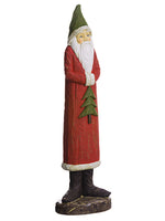 18.5" Santa Holding A Tree  Red Green (pack of 1)