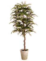 60" Pine Topiary Tree in Paper Mache Pot Green (pack of 1)