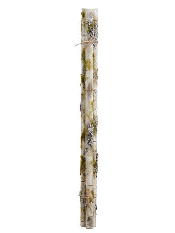 22.5" Moss Bundle x3  White Green (pack of 12)
