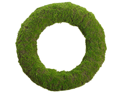 19" Moss Wreath  Green (pack of 1)