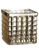 6"Hx6"Wx6"L Square Container  Silver (pack of 1)