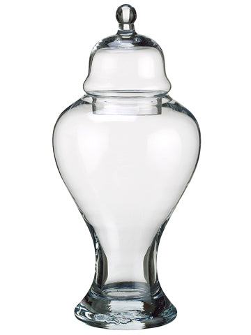 13"Hx6"D Apothecary Jar  Clear (pack of 6)
