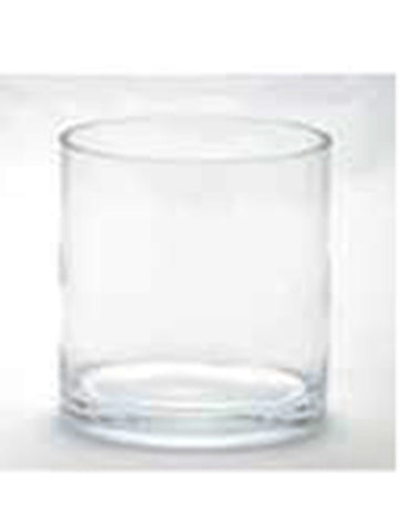 6"Hx6"D Glass Cylinder  Clear (pack of 1)
