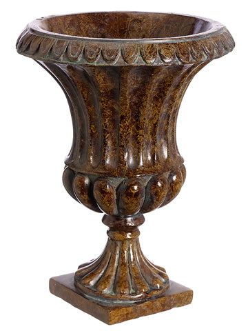 6.7"Dx8.8"H Garden Urn  Brown (pack of 6)