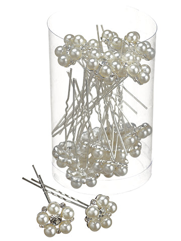 2.5" Pearl Bouquet Pick (20 ea/acetate box) Pearl (pack of 6)