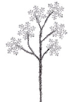 20" Iced Snowflake Spray  Clear (pack of 6)