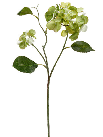 15" Mini Hydrangea Spray  Green (pack of 12)