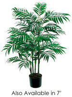 7' New Bamboo Palm Tree w/1802 Leaves in Pot Green (pack of 2)