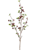 35" Spring Berry Spray  Two Tone Burgundy (pack of 12)