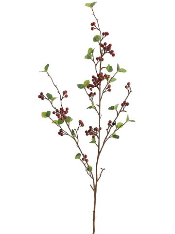 35" Spring Berry Spray  Two Tone Burgundy (pack of 12)