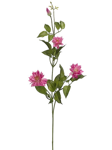 28.5" Clematis Spray  Pink (pack of 6)