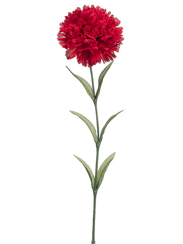 25" Carnation Spray  Red (pack of 12)